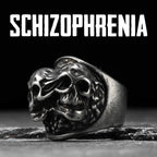 Gothic Skull Ring Black — Stainless Steel