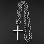 Cross Jesus Christ Steel Pendant Christian Punk