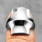 Shield Gemstone Ring — Stainless Steel
