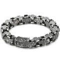Vintage 10MM Width Men's Cross Bracelet Stainless Steel Punk Link Chain Gothic Streetwear Punk Jewelry Accessory for