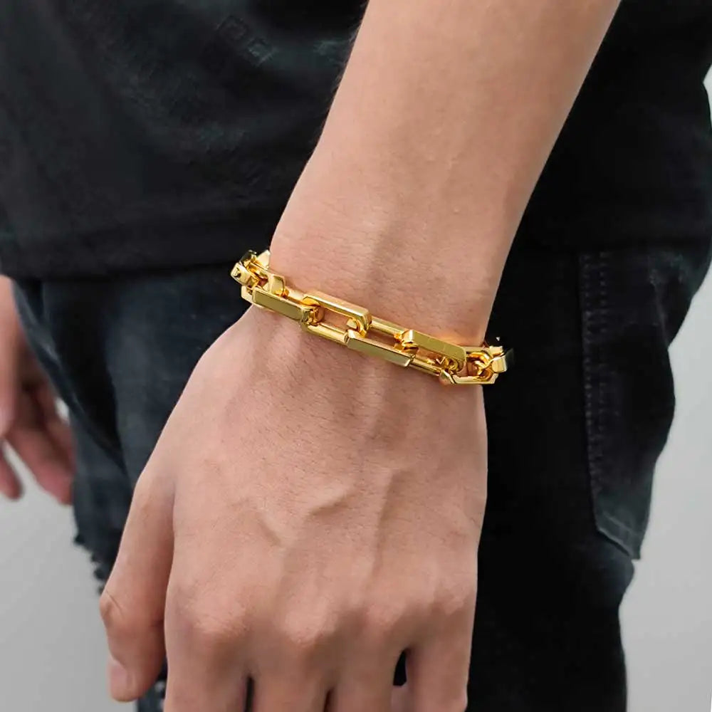 Black Cuban Bracelet Stainless Steel PVD