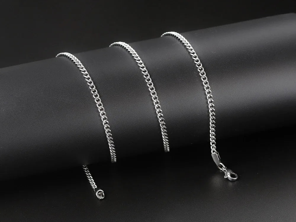 Stainless Steel Cuban Chain Necklace 3MM