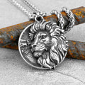 Classic Lion Viking Pendant — Stainless Steel