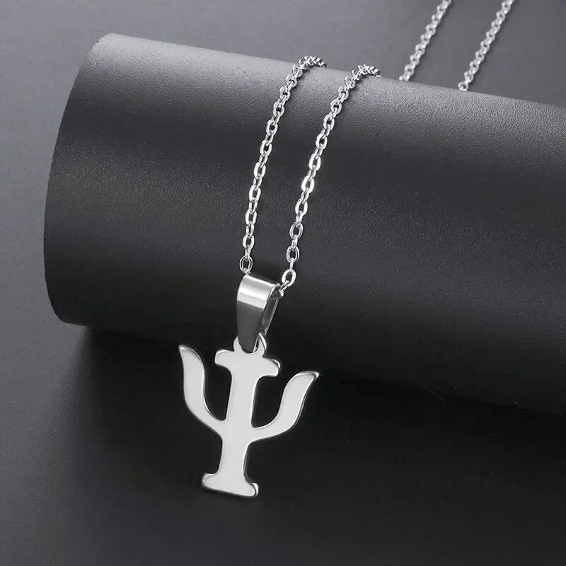 Sun Hugging Moon Round Pendant — Stainless Steel