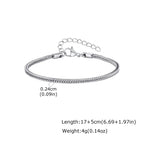 Minimalist Foxtail Chain Bracelet — Stainless Steel
