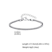 Minimalist Foxtail Chain Bracelet — Stainless Steel