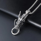 Dragon Head Pendant Necklace — Stainless Steel