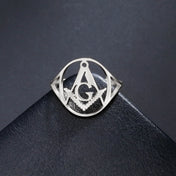 Masonic Freemasonry Signet Ring — Stainless Steel