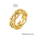 Crown Thorn Branch Ring — Stainless Steel