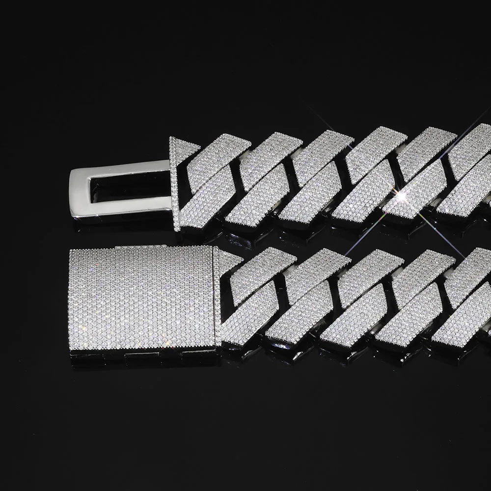 Iced Out Cuban Chain Necklace 30MM 7 Row