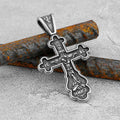 316L Stainless Steel Odin Vintage Men's Viking Necklace Nordic Religious Belief Jesus Valknut Cross Pendant Jewelry Unisex
