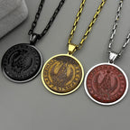 Viking Steel Pendant Witch Triple Moon Goddess