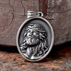 Jesus Cross Stainless Steel Pendant Necklace