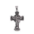 Classic St. Michael Cross Necklace — Stainless Steel