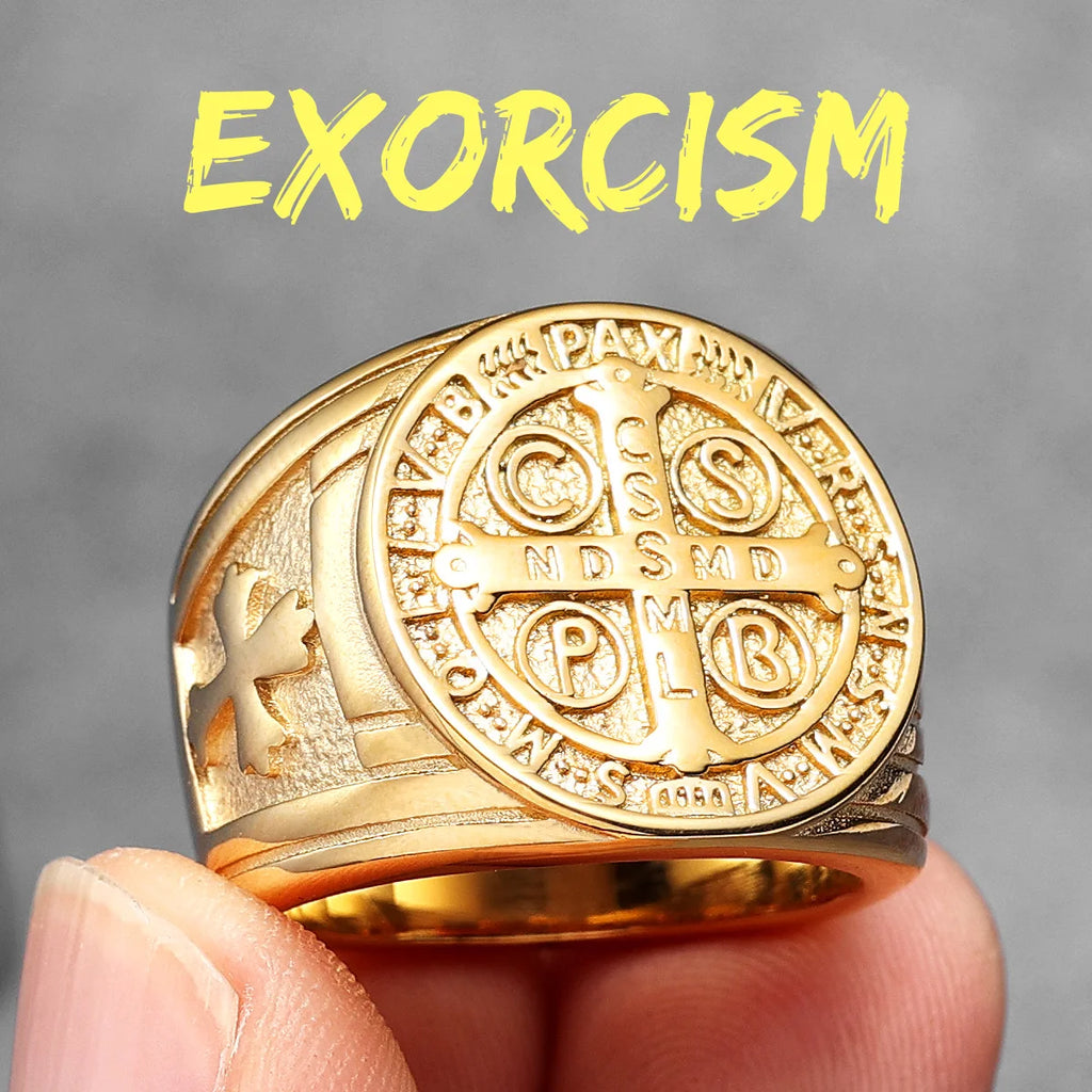 St. Benedict Ring — Stainless Steel
