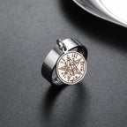 Tetragrammaton Solomon 21 Pentagram Ring Stainless Steel Vintage Kabbalah Witchcraft Wiccan Gift For Men Women