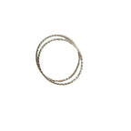 925 Sterling Silver Plated 14K Gold Minimalist Thin Ring for Women  Korean Fashionable Stacked Ring