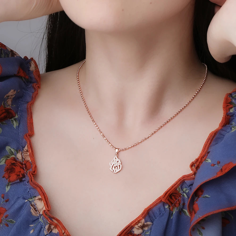 Full Moissanite Necklaces For Women Men 925 Sterling Silver Lab Diamond Pendant Chain Wedding Party 18K Gold Plated Fine Jewelry
