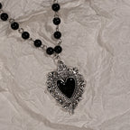 Y2K Spike Cross Pendant Necklace