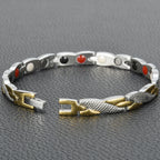 Cool Magnetic Therapy Bracelet for Man Women Waterproof Stainless Steel Snake Pattern Chain Bracelets Health Care Men's