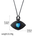 Game Bloodborne Necklace Game Props Cosmic Demon Eye Blue Starry Eye Vintage Pendant Necklace For Women Men Jewelry