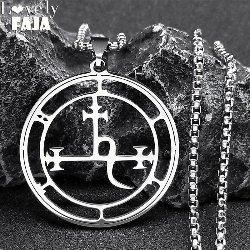 Lilith Demon Seal Necklace — Silver