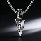 Odin Rune Viking Stainless Steel Pendant Necklace