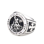 Fashion Punk Vintage Skull Ring Stainless Steel Gothic Biker Ring For Men Women Unique Viking Amulet Jewelry Gift
