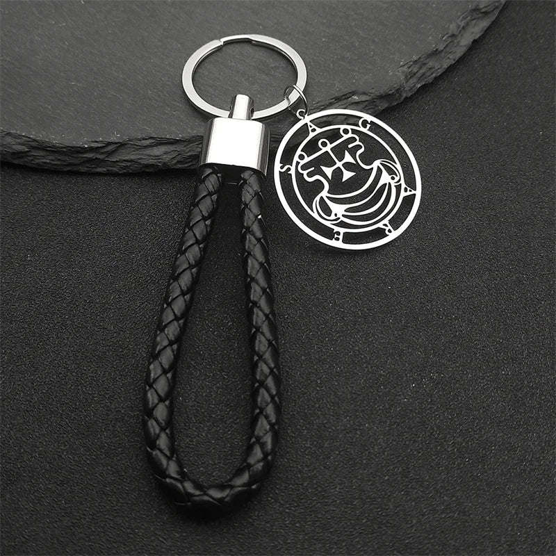 Baphomet Steel Pendant Sigeal Sigil Lucifer Key