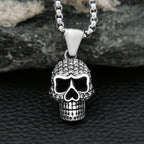 Gothic Skeleton Stainless Steel Pendant Necklace