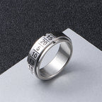Rotatable Arabic Numeral Ring — Anti-Anxiety, Stainless Steel