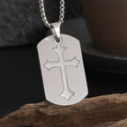 New Gold Color Crucifix Image Men\\'s Pendant Christ Miami Cuban Religious Necklace for Daily Wear Fashion Jewelry Accessories
