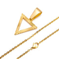 Sunburst Round Disc Pendant — Gold