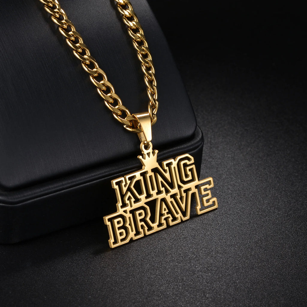Multiple Styles Personalized Custom 2 Names Necklace Stainless Steel For Men Women Big Size Pendant Christmas Jewelry Gifts