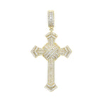 2025 New Cross Pendant for Men Women Full Iced Out Cubic Zircon Hip Hop Necklace Link Chain Fashion Rock Jewelry
