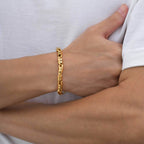 Gold Handmade Chain Bracelet — Stainless Steel