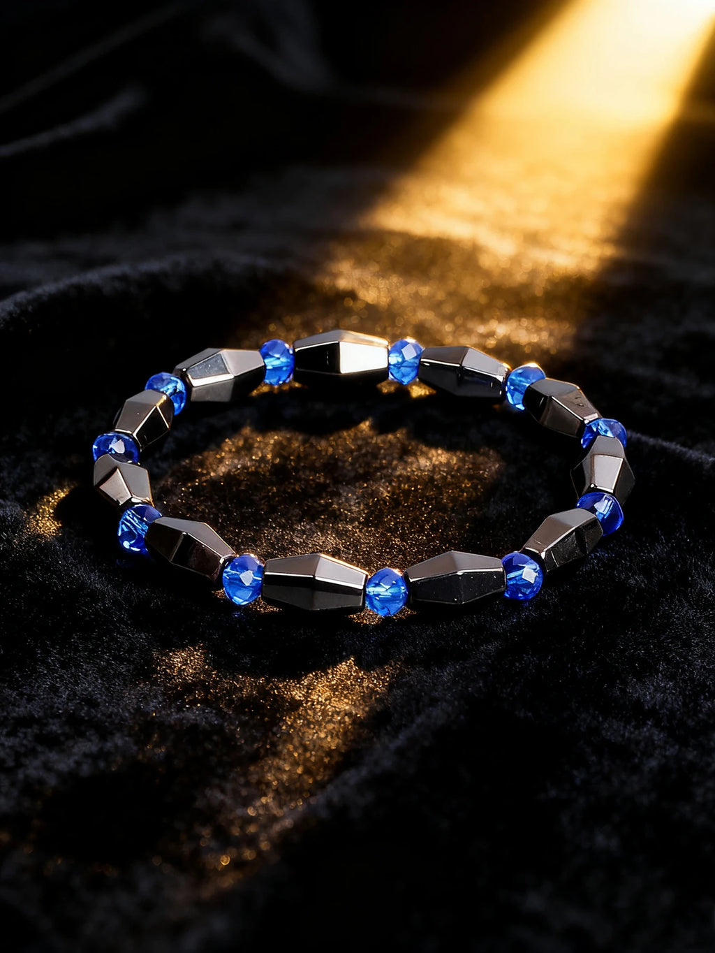 Men's Bracelet Natural Stone Hematite Arrow Bead Beaded Bracelet for Vigour Protection Strength Confidence & Grounding Jewelry