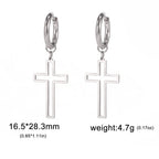 Lightning Hoop Earrings for Men & Women — Stainless Steel