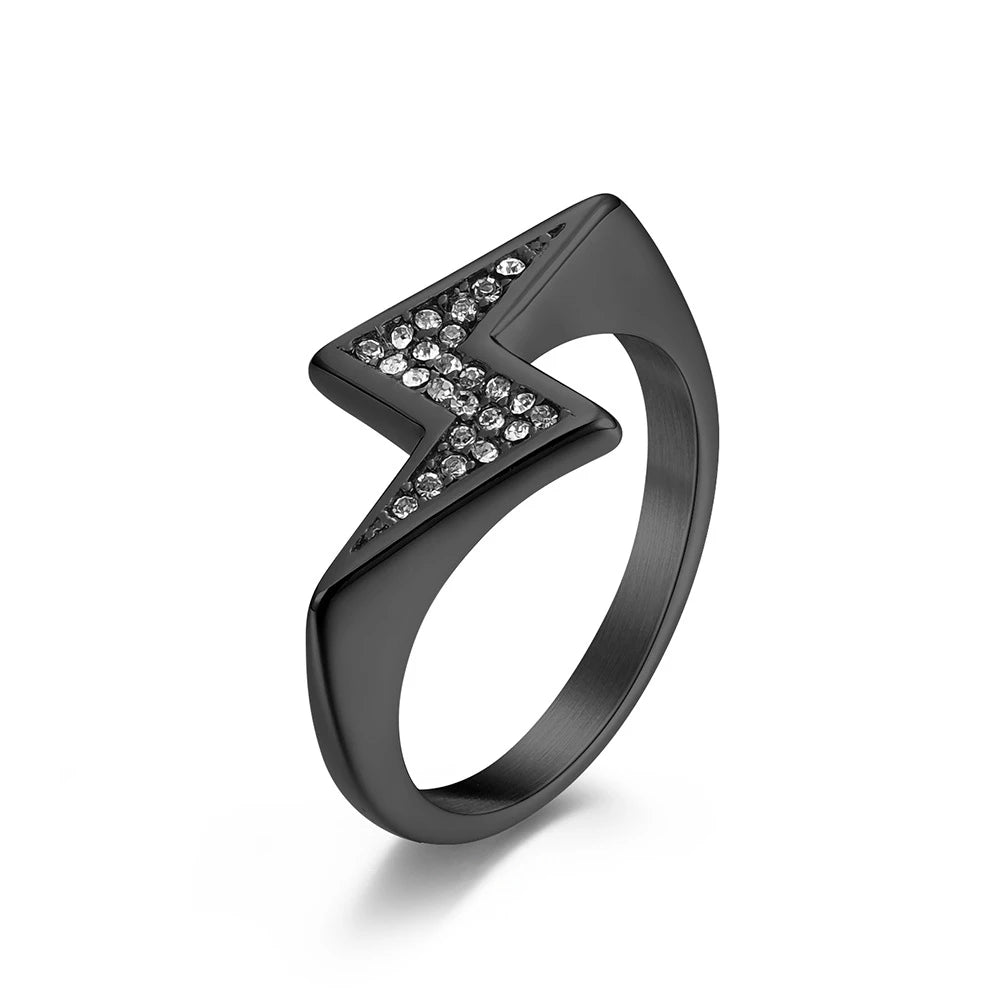 Simple Punk Link Chain Ring — Stainless Steel