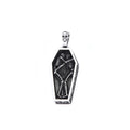 Skull Coffin Pendant Necklace — Stainless Steel