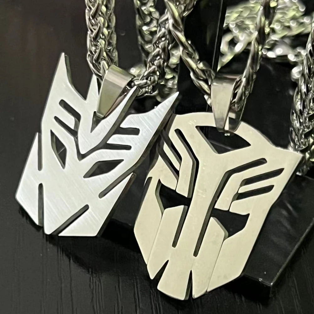 Steel Pendant Anime Movies Autobots Sign
