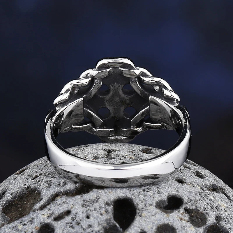 Viking Odin Rune Symbol Ring — Stainless Steel