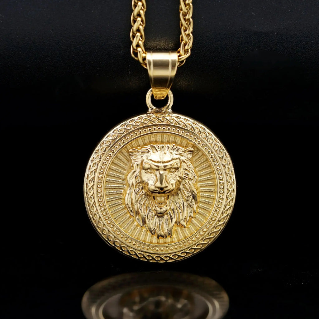 Men Women Hip Hop gold silver color LION Pendant Necklace Hiphop pendants Necklaces Fashion Jewelry Gifts