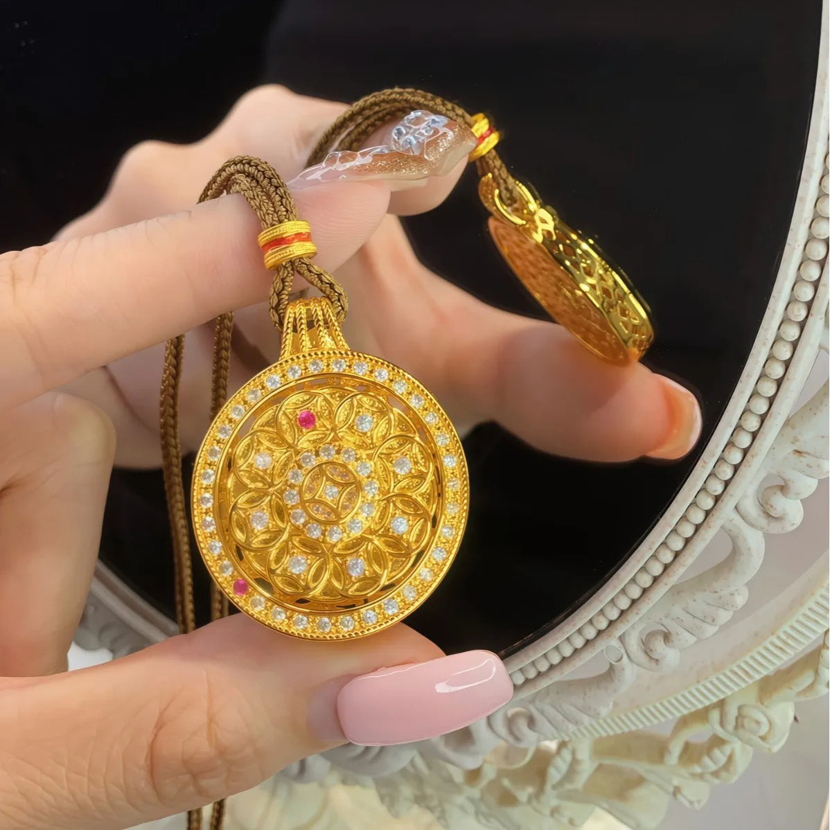 Iced Out Gold Pendant