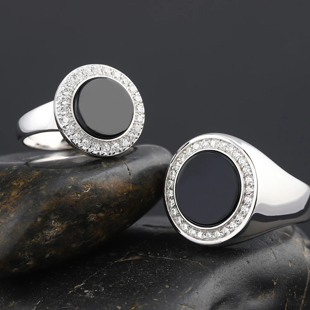 Agate Statement Ring — 925 Silver