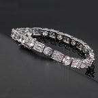 Tennis Bracelet Stainless Steel 6.5MM Mixed Cut