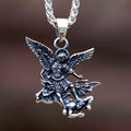 2023 New Stainless Steel Catholic Patron Saint Pendant Michael St. Michael The Archangel Pendant Necklace fior gift