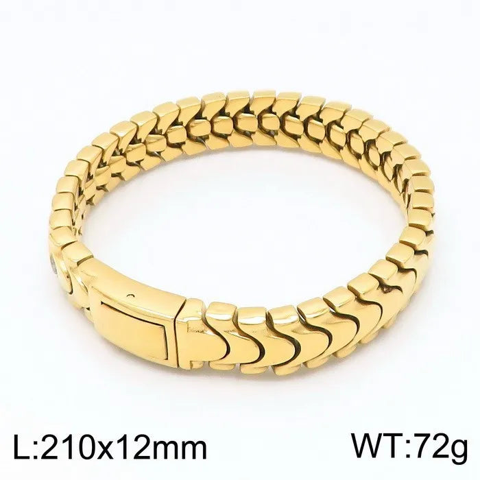 Brushed Man Bracelet for Men 12MM Matte Solid Stainless Steel Men's On Hand Bands Bracelets Male Jewelry Iron Mannen