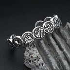 Steel Bracelet 316L Cuff Punk Constellation