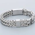Waterproof Bracelet for Men 316L Stainless Steel Double Layer Link Chain Men's Bracelets Jewelry Accessories His